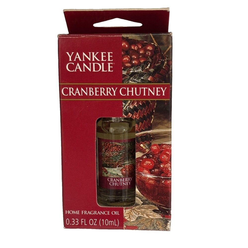Yankee Candle Cranberry  Chutney Home Fragrance Oil 0.33 fl oz 10ml NEW